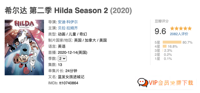 北欧风情治愈英语动画片《希尔达》，教科书级亲子剧1-2季全
