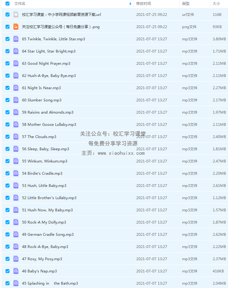 图片[2]-【幼儿英语磨耳朵】wee sing for baby适合幼小的小宝宝的英语启蒙音乐MP3，百度网盘下载-校汇学习课堂