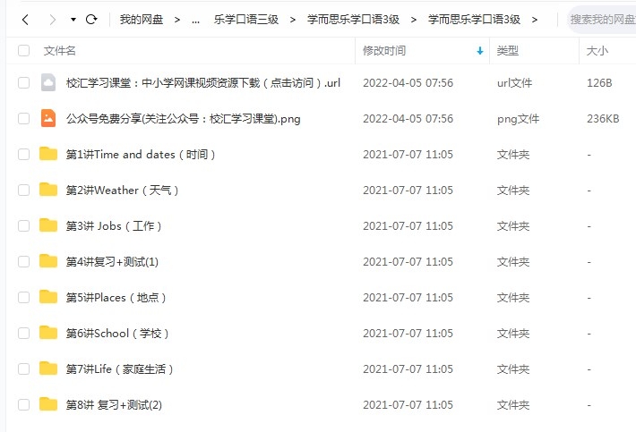 图片[2]-学而思乐学英语口语教程：乐学口语三级8讲全+讲义文档，MP4视频课程百度网盘下载-校汇学习课堂