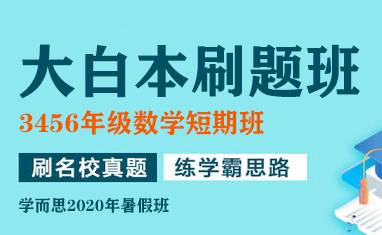 图片[1]-【合集完结】学儿思大白本-3,4,5,6年级数学短期班暑假数学大白本刷题班（暑假）MP4视频PDF讲义百度网盘下载-校汇学习课堂